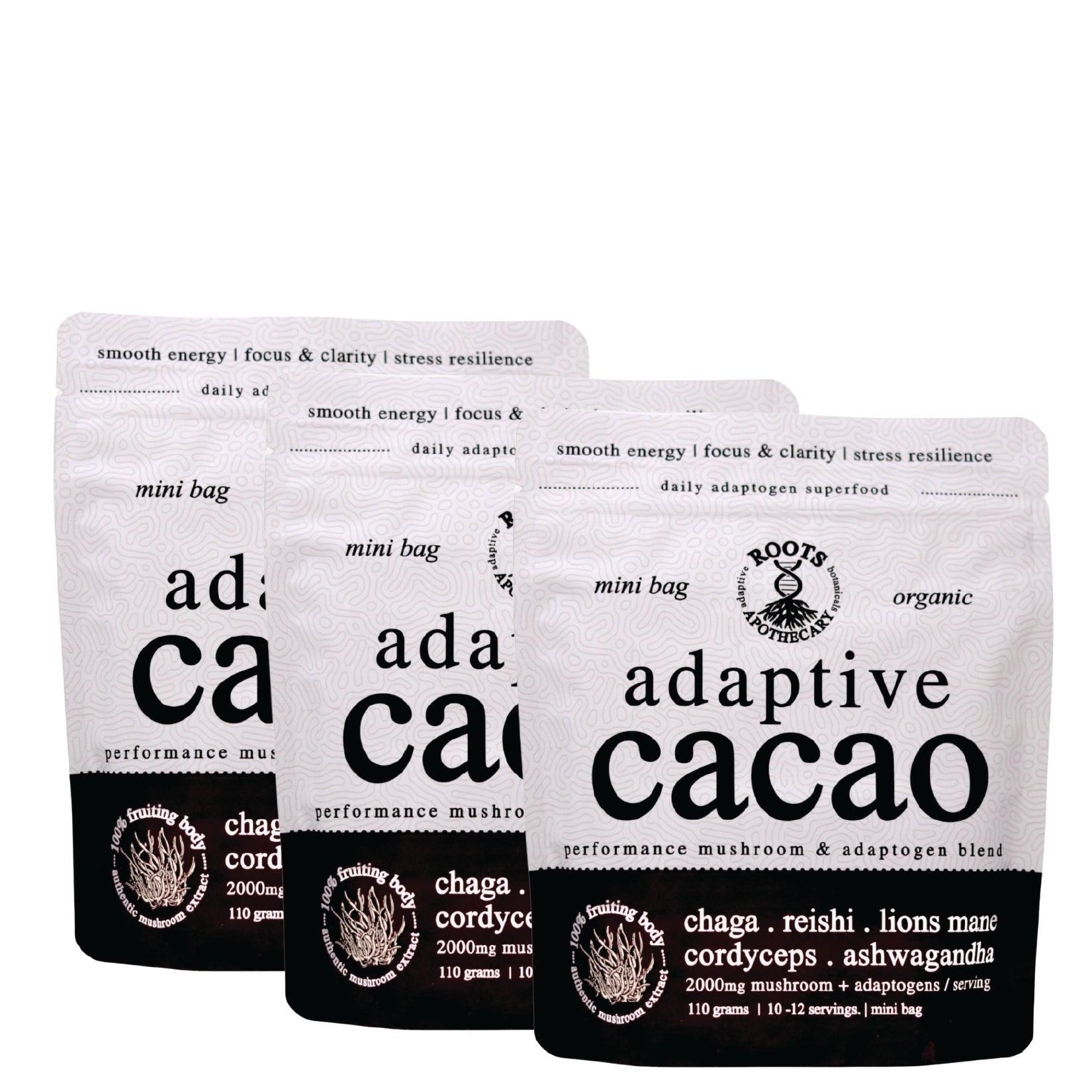 adaptive cacao - mini bags – Roots Apothecary