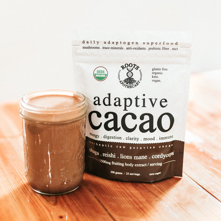 adaptive cacao. sample Roots Apothecary
