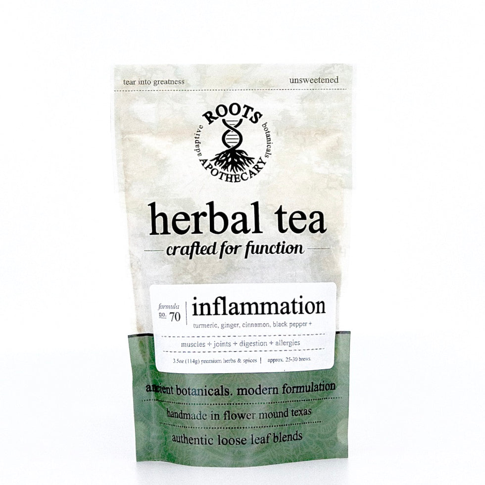 Inflammation Tea Organic Ayurvedic Herbs Roots Apothecary