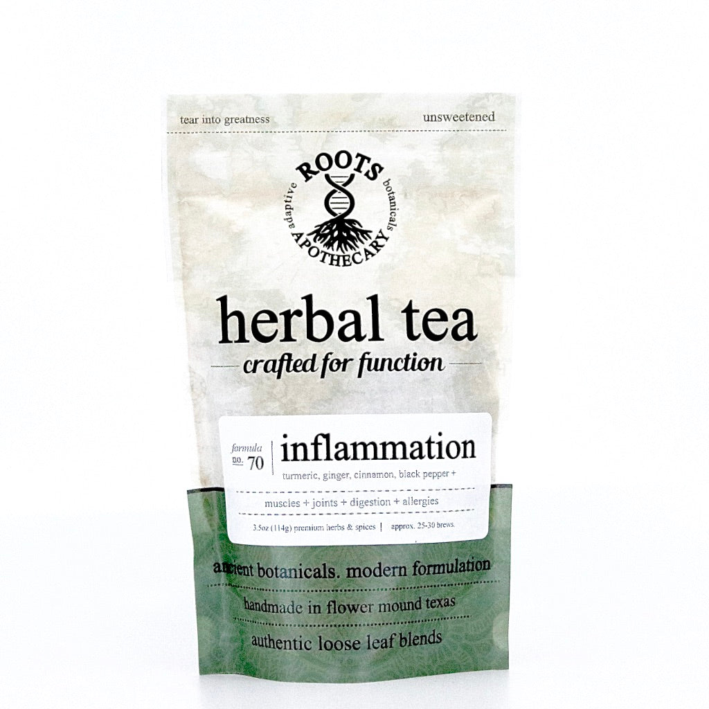 Herbal Tea - Inflammation Tea - adaptogenic loose leaf tea blend for stress and inflammation