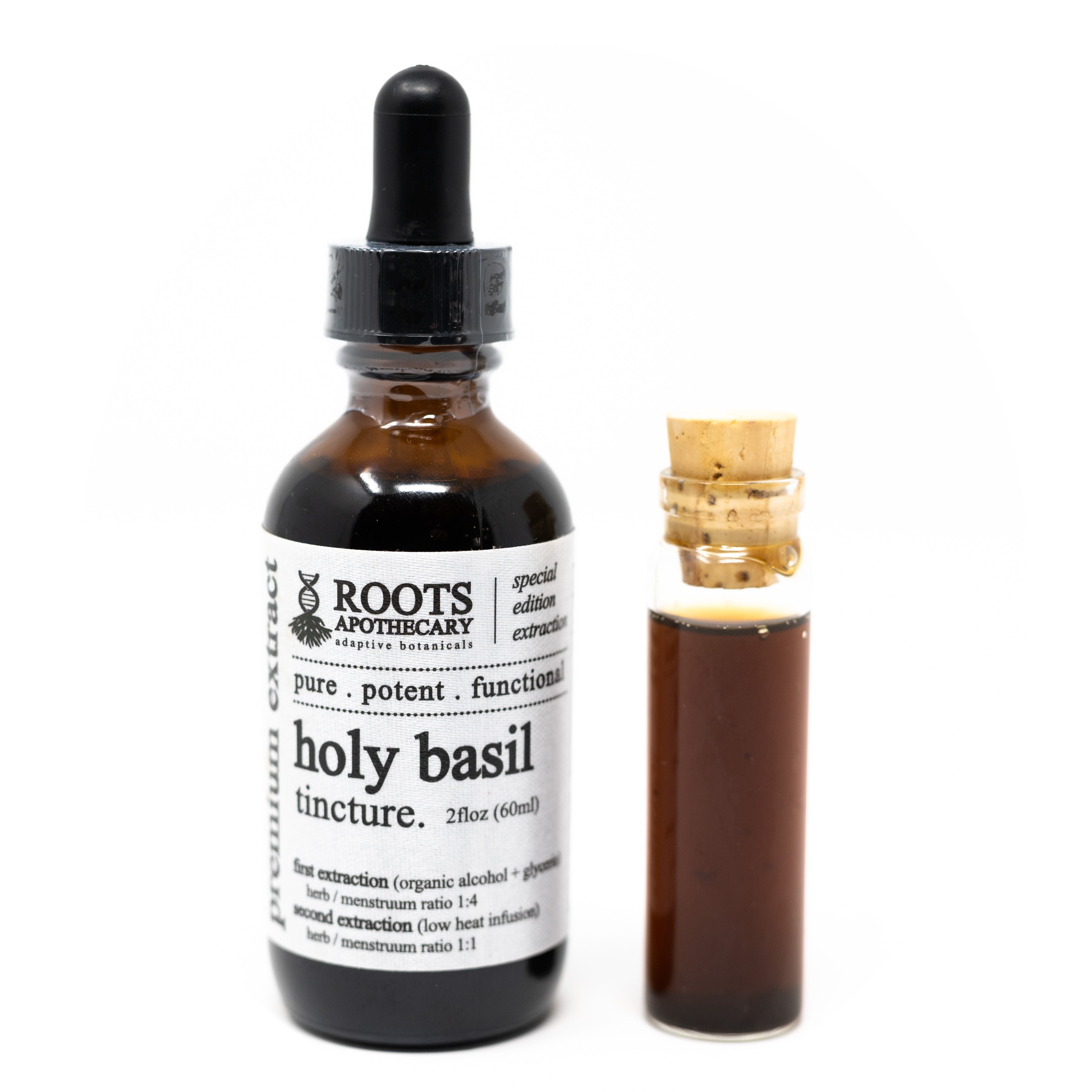 Roots Apothecary Holy Basil Tincture bottle