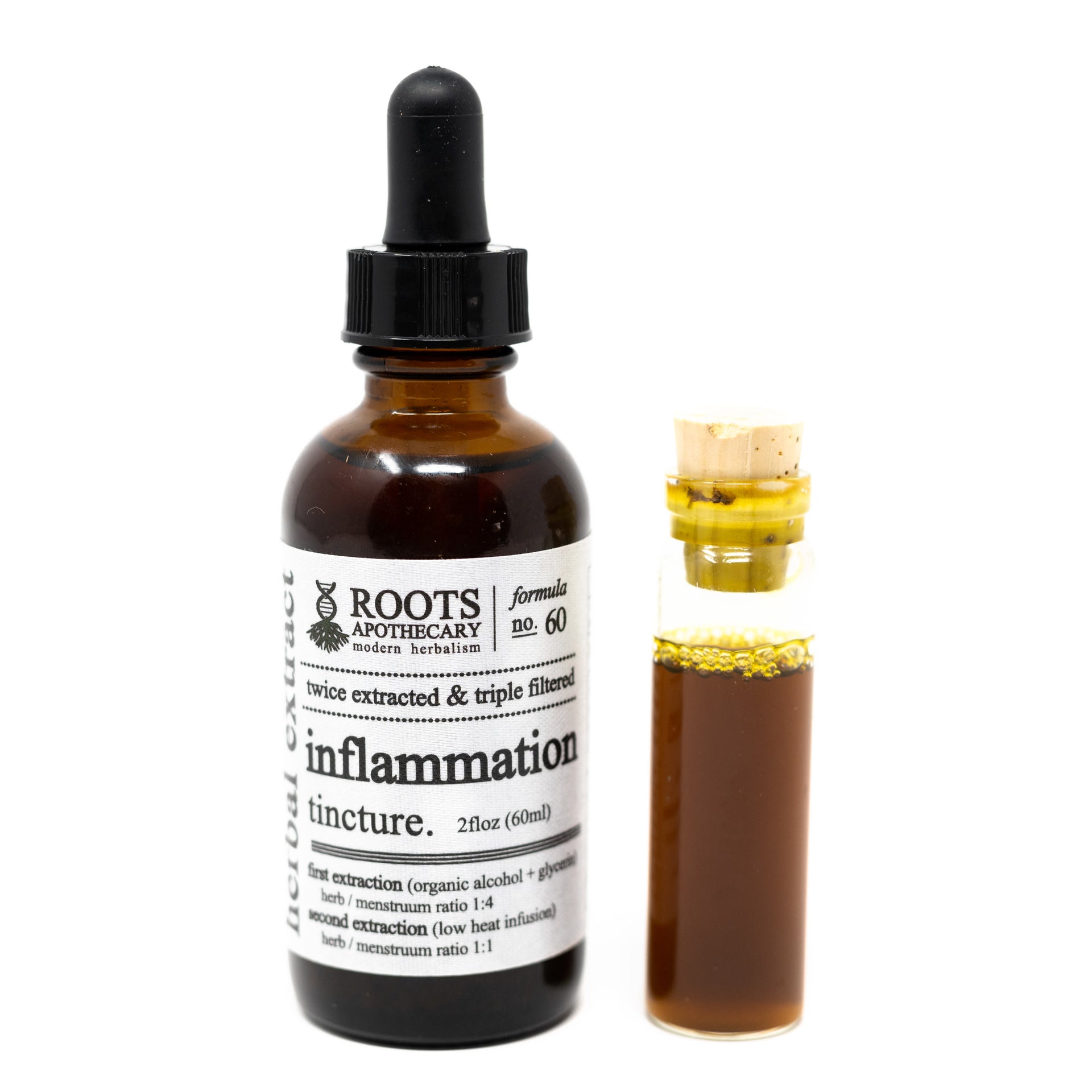 Inflammation Botanical Tincture - Single - 100% Organic - Natural Wellness Products by Roots Apothercary