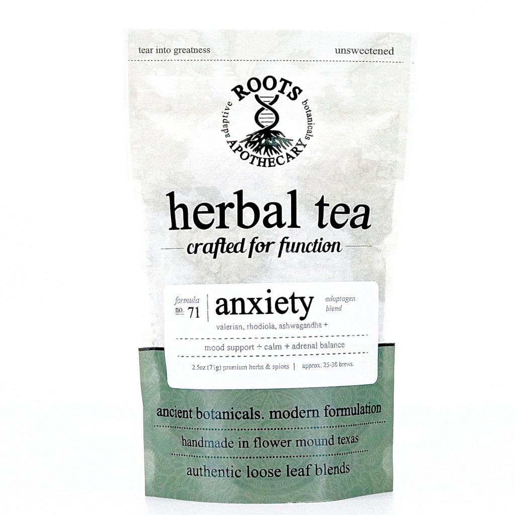 herbal tea - organic herbs for stress. organic herbal tea for anxiety.